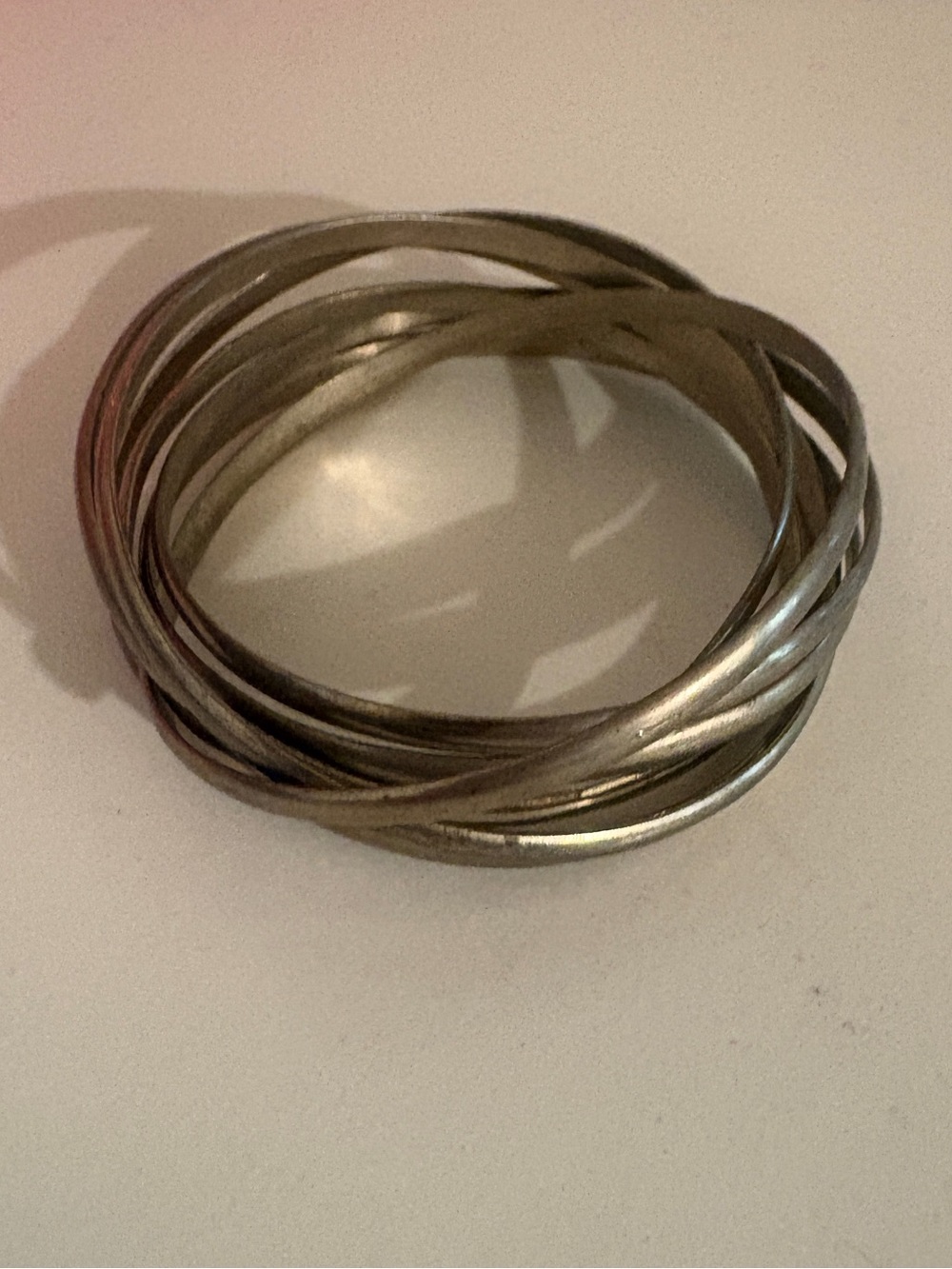 Classic Multi-Bangle Stack Bracelet - Silver Tone